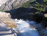 Top of Nevada Falls, on The Mist Trail